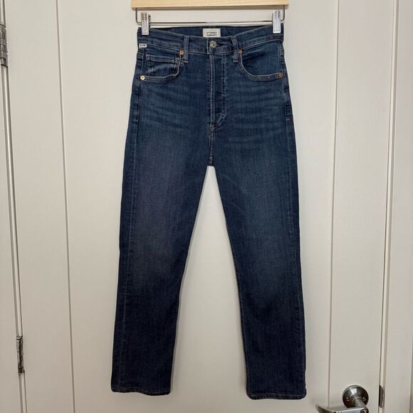 Citizens of Humanity Joline Jeans 26 Blue High Rise Crop Premium Vintage Denim - Picture 1 of 15